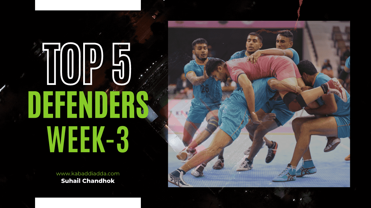 Top 5 Defenders - Week 3 | PKL 8