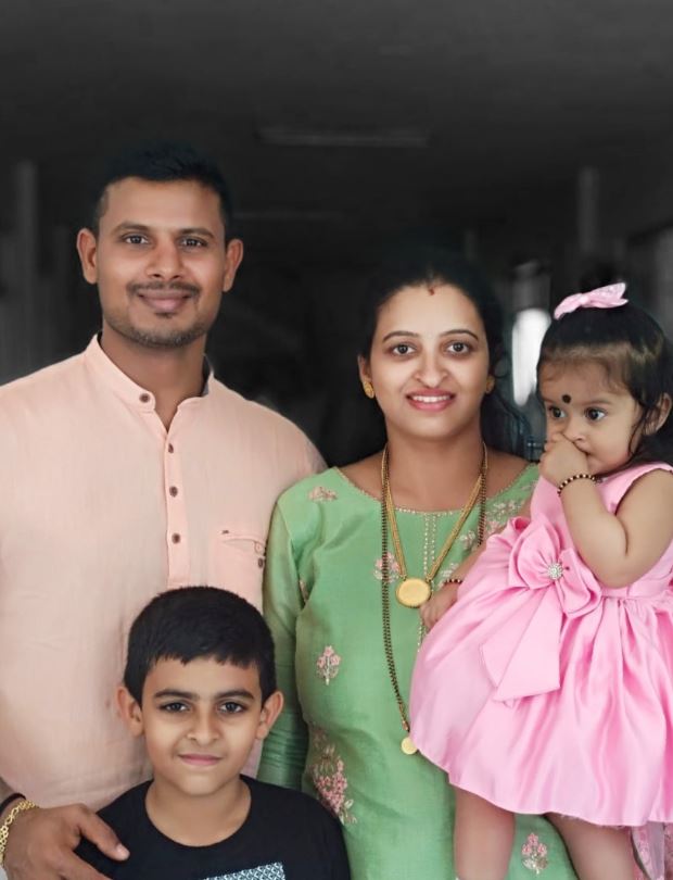 Prashanth Kumar Rai with his family