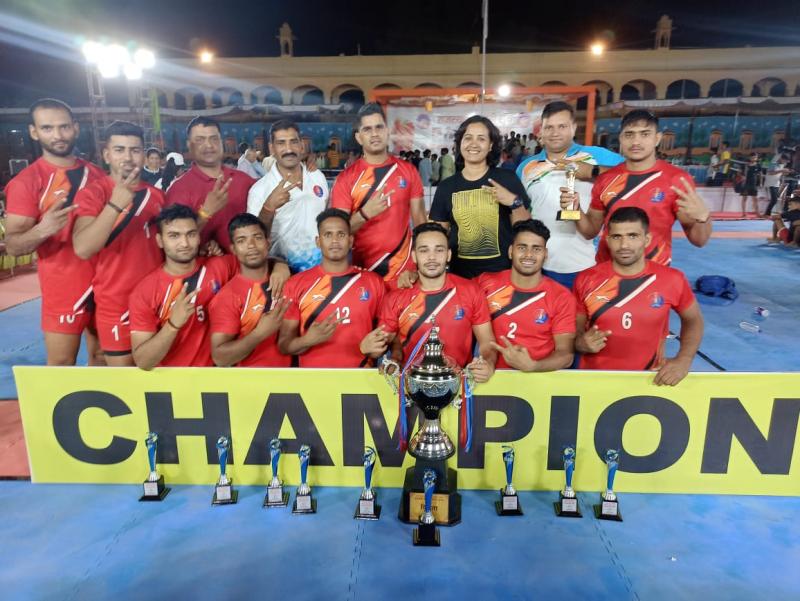 The Rajasthan Police team were crowned champions of the tournament