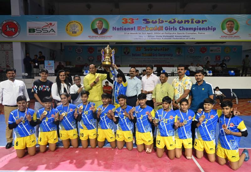 Team Haryana Champion of 33rd Sub Junior National Kabaddi Championship (Girls) 