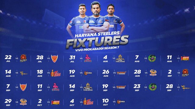 Haryana match schedule