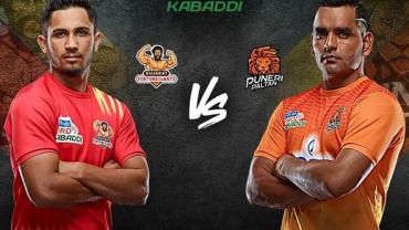 Pro Kabaddi live Gujarat FortuneGiants vs Puneri Paltan