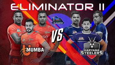 Pro Kabaddi Season 7 Eliminator 2 U Mumba vs Haryana Steelers