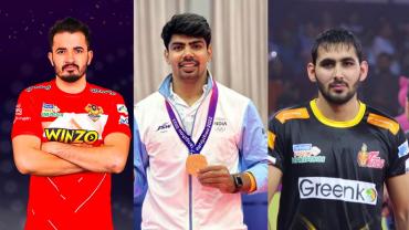 Playing 7 for Telugu Titans Against Gujarat Giants