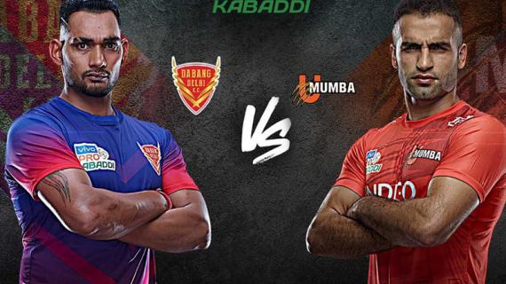 Pro Kabaddi League Dabang Delhi vs U Mumba