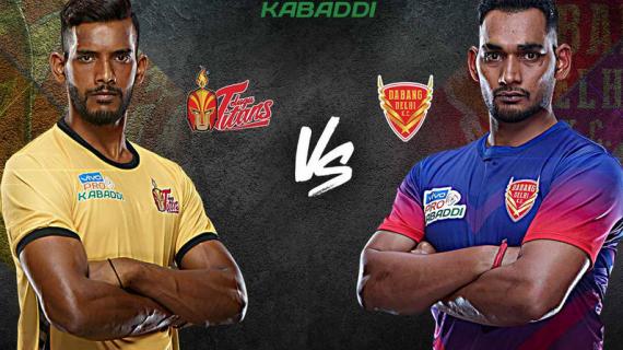 Pro Kavaddi Live Telugu Titans vs Dabang Delhi