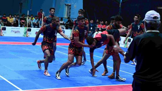 The second match between Ram Swaroop Kabaddi Academy and Bhaini School was a close draw with a score line of 35-36 towards Bhaini School 