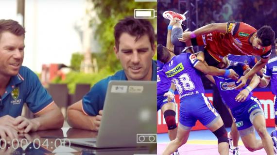 Watch: International Cricketers' jaw dropping reaction on Pawan Sehrawat's High-flying Kabaddi move
